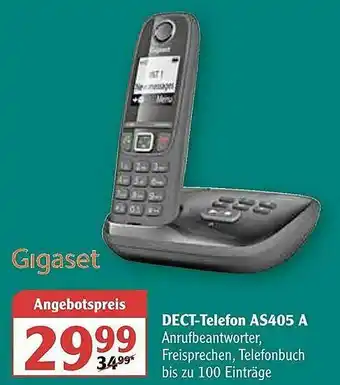 Globus Dect-telefon As405a Gigaset Angebot