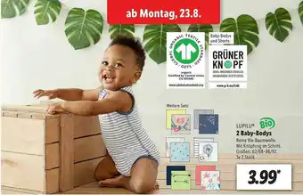 Lidl Lupilu 2 Baby-bodys Angebot