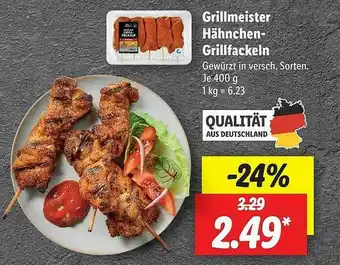 Lidl Grillmeister Hähnchen-grillfackeln Angebot