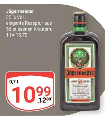 Globus Jägermeister 35 % Vol., 700ml Angebot