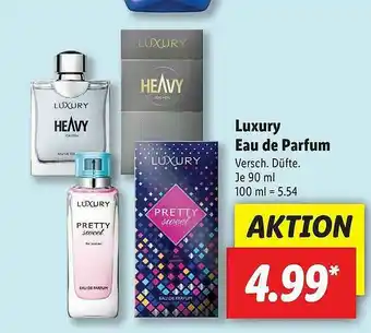 Lidl Luxury Eau De Parfum Angebot