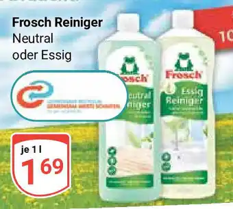 Globus Frosch Reiniger Neutral oder Essig 1L Angebot