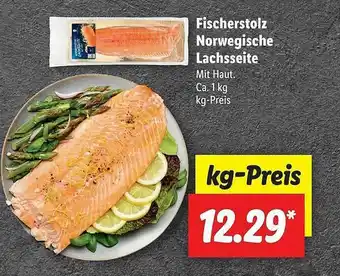 Lidl Fischerstolz Norwegische Lachseite Angebot