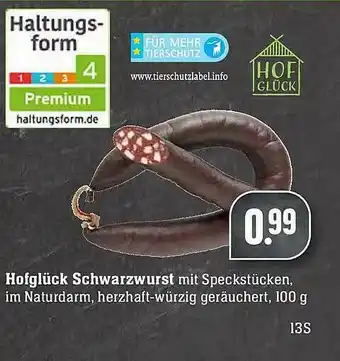 Marktkauf Hofglück Schwarzwurst Angebot