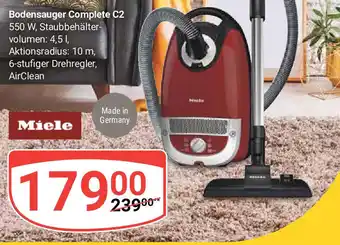 Globus Miele Bodensauger Complete C2 Angebot