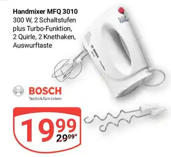Globus BOSCH Handmixer MFQ 3010 Angebot
