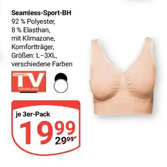 Globus Seamless-Sport-BH je 3er-Pack Angebot