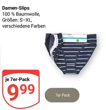 Globus Damen-Slips Größen: S-XL, je 7er-Pack Angebot