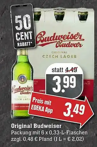 Marktkauf Original Budweiser Angebot