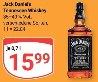 Globus Jack Daniel's Tennessee Whiskey 35-40% Vol., 700ml Angebot