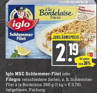 Marktkauf Iglo Msc Schlemmer-filet Oder Filegro Angebot