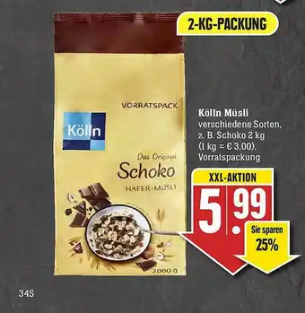 Marktkauf Kölln Müsli Angebot