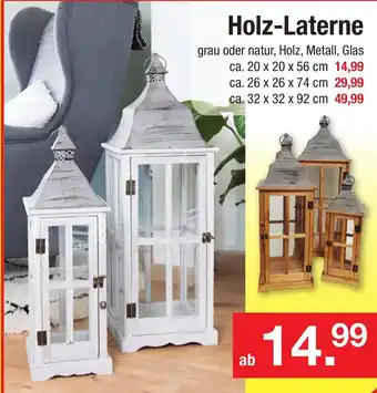 Zimmermann Holz Laterne Angebot