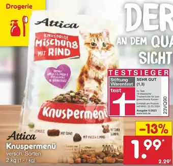 Netto Marken-Discount Attica Knuspermenü 2 kg Angebot