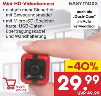 Netto Marken-Discount Easymaxx Mini-HD-Videokamera Angebot