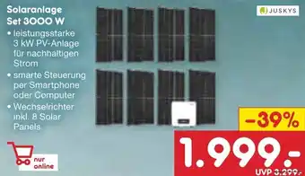 Netto Marken-Discount JUSKYS Solaranlage Set 3000 W Angebot