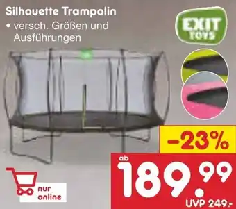 Netto Marken-Discount EXIT TOYS Silhouette Trampolin Angebot