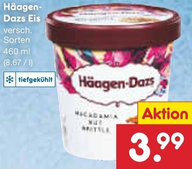 Netto Marken-Discount Häagen- Dazs Eis 460 ml Angebot