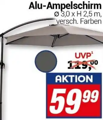 CENTERSHOP Alu-Ampelschirm Angebot