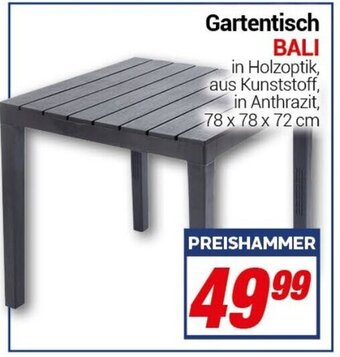 CENTERSHOP Gartentisch BALI Angebot