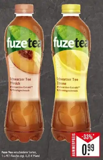 Marktkauf Fuze Tea verschiedene Sorten, 1-L-PET-Flasche zzgl. 0,25 € Pfand Angebot