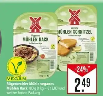 Marktkauf Rügenwalder Mühle veganes Mühlen Hack 180 g (1 kg = € 13,83) und Angebot