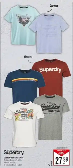 Marktkauf Superdry. Damen/Herren T-Shirt Größen: Damen: S-2XL, Herren: M-3XL Angebot