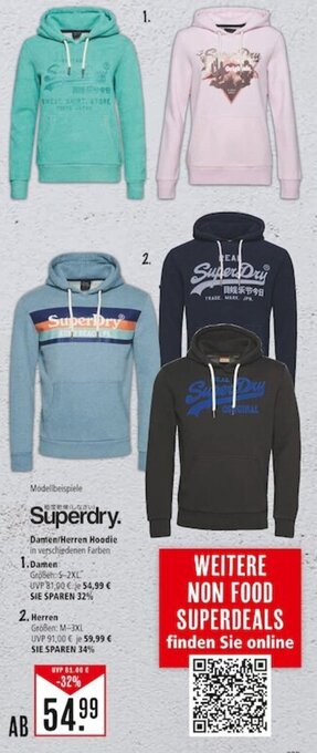 Marktkauf Superdry. Damen Herren Hoodie Größen: S-2XL Größen: M-3XL Angebot