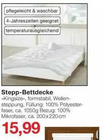 Jawoll Stepp-bettdecke Angebot