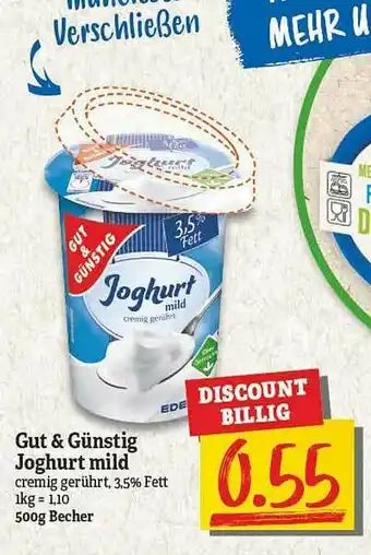 NP Discount Gut & Günstig Jogurt Mild Angebot