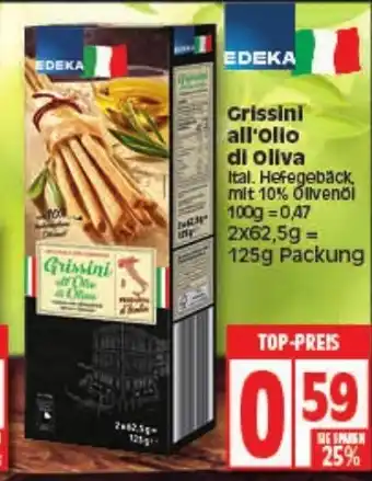 Elli Markt Edeka Grissini all'Olio di Oliva 125g Angebot