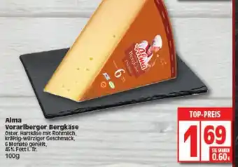 Elli Markt Alma Vorarlberger Bergkäse 100g Angebot