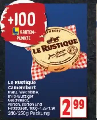 Elli Markt Le Rustique Camembert 240/250g Angebot