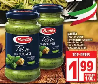 Elli Markt Barilla Pesto oder Premium Saucen 190/400g Angebot