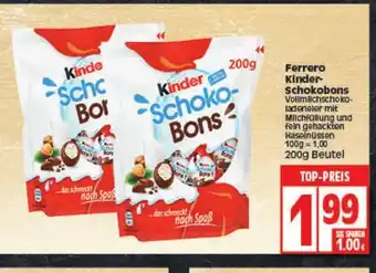 Elli Markt Ferrero Kinder Schokobons 200 g Beutel Angebot