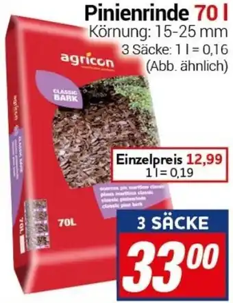 CENTERSHOP Pinienrinde 70 L Angebot