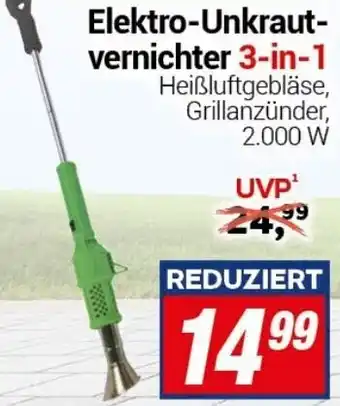 CENTERSHOP Elektro-Unkrautvernichter 3-in-1 Angebot