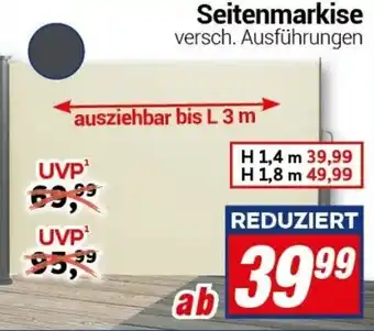 CENTERSHOP Seitenmarkise Angebot