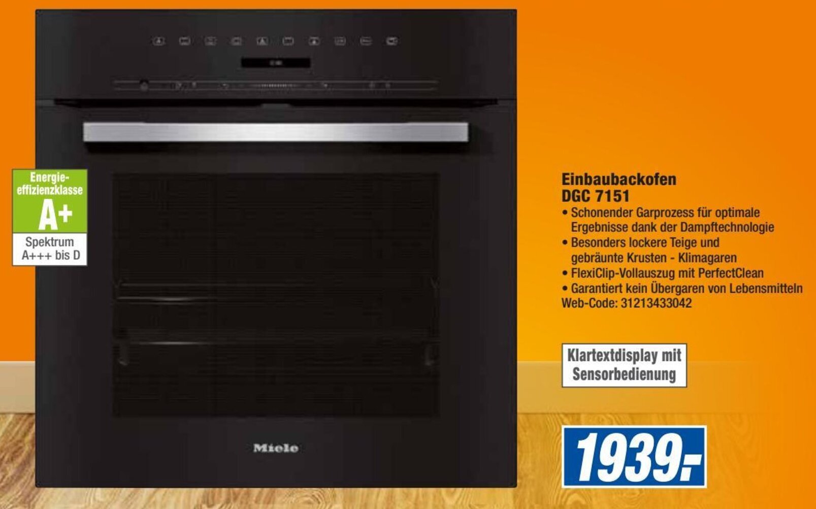 expert Octomedia Miele Einbaubackofen DGC 7151 Angebot