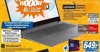 HEM Expert Lenovo Notebook IdeaPad 3 Angebot