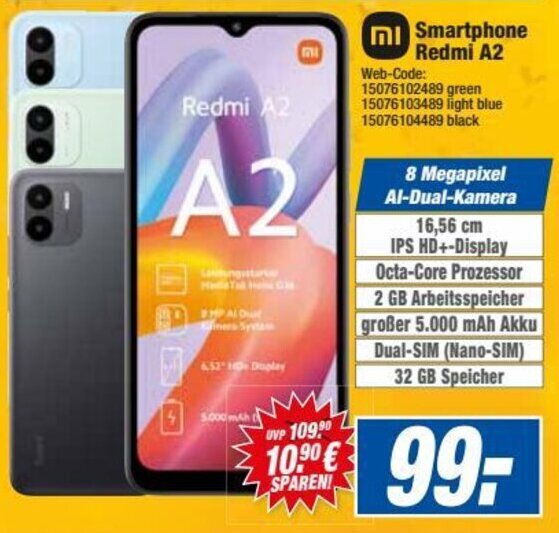 HEM Expert Xiaomi Smartphone Redmi A2 Angebot