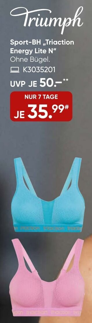 Galeria Triumph Sport-BH ,,Triaction Energy Lite N" Angebot