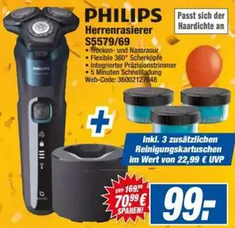 HEM Expert PHILIPS Herrenrasierer S5579/69 Angebot