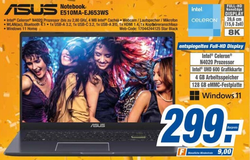 HEM Expert ASUS Notebook E510MA-EJ653WS Angebot