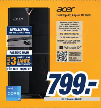 Expert Bening Acer Desktop PC Aspire TC 1660 Angebot