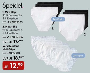 Galeria Speidel Mini Slip Angebot