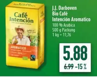 diska J.J. Darboven Bio Café Intención Aromatico 500g Angebot