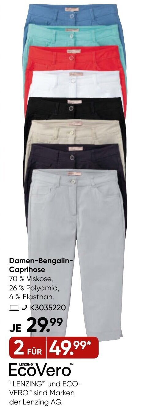 Galeria adagio Damen-Bengalin-Caprihose Angebot