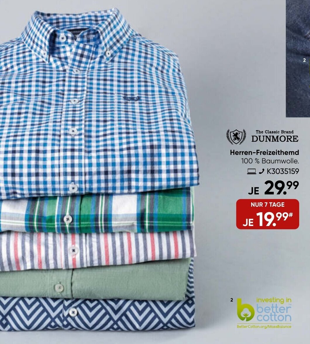 Galeria DUNMORE Herren-Freizeithemd Angebot