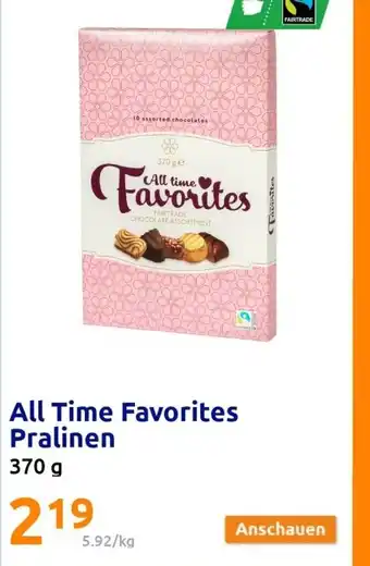 Action All Time Favorites Pralinen 370g Angebot